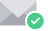 icon envelope tick green avg v1